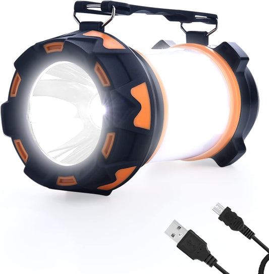 AYL LED Camping Lantern Rechargeable,Super Bright Lantern Flashlight and 360 Degree Lighting,Mobile Power Supply,IPX4 Waterproof,Applicable to Hurricane Emergency Survival、Power Failure、Hiking、Home、Tent light