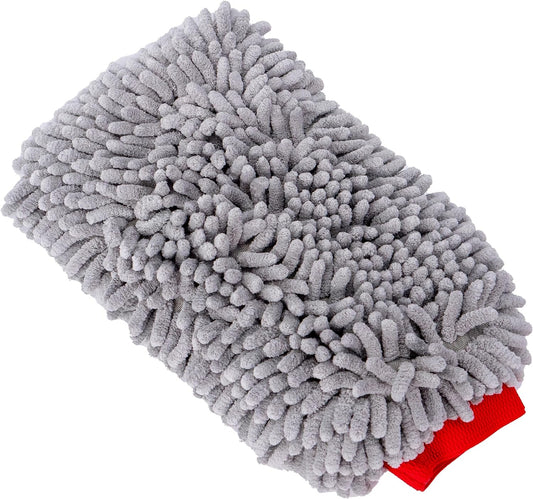 MOTHERS Senior Chenille Car Washing Gloves,No Scratches and Fluff